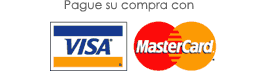 Pague sus compras con Visa, Mastercard o American Express